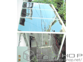 のテラス屋根 ライザーテラスII F型 テラスタイプ 単体 積雪〜20cm対応 施工例