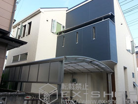 のバルコニー・ベランダ屋根 ライザーテラスII R型 屋根タイプ 単体 積雪〜20cm対応 施工例