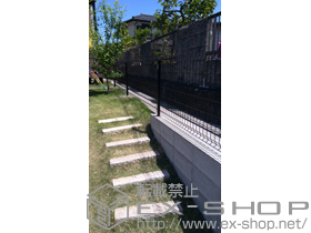 のフェンス・柵 イーネットフェンス1F型 自由施工 施工例