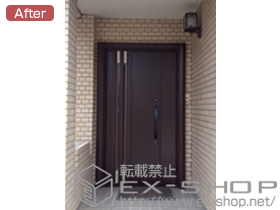 の玄関ドア ラフォースR2玄関ドア 66型 親子開きドア 断熱K4仕様 施工例