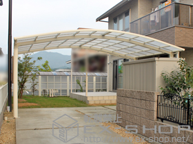 のカーポート カーブポートシグマIII ワイド 積雪〜20cm対応 施工例