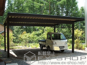 のカーポート ジーポートneo Aタイプ 2台用 角柱4本仕様 積雪〜100cm対応 施工例