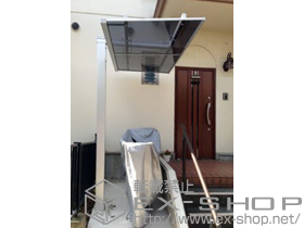 のカーポート U.スタイルII アプローチ吊り下げタイプ 積雪〜20cm対応 施工例