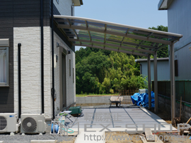 のカーポート ルーフポートシグマIII 延長 積雪〜20cm対応 施工例