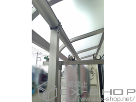 のバルコニー・ベランダ屋根 プレシオステラス R型 屋根タイプ 連棟 積雪〜20cm対応 施工例