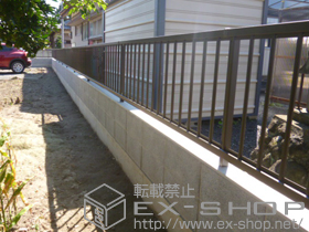のフェンス・柵 ハイサモア フリーポールタイプ 施工例