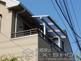 のバルコニー・ベランダ屋根 ヴェクターテラス F型 屋根タイプ 単体 積雪〜20cm対応 施工例