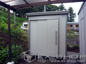 の物置・屋外倉庫 ヨド蔵MD　合板床 豪雪型 (DZBU-2222HW) 施工例