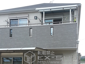 のバルコニー・ベランダ屋根 ヴェクターテラス R型 屋根タイプ 単体 積雪〜20cm対応 施工例