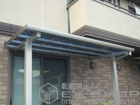 のテラス屋根 エフルージュグランZERO テラスタイプ 積雪〜20cm対応＋すき間ふさぎ材1.5間用 施工例