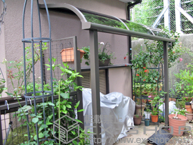 のテラス屋根 ライザーテラスII R型 テラスタイプ 単体 積雪〜20cm対応 施工例