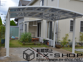 のカーポート カーブポートシグマIII ワイド 積雪〜20cm対応 施工例