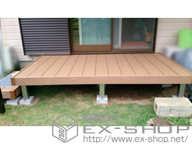 のウッドデッキ リウッドデッキ 200+独立式リウッドステップ2型 施工例