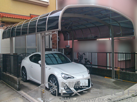 のカーポート テールポートシグマIII ワイド 積雪〜20cm対応 施工例