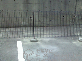 のフェンス・柵 イーネットフェンス1F型 自由柱タイプ 施工例