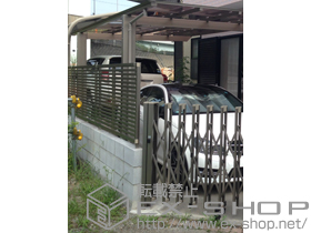 のフェンス・柵 ライシスフェンス10型 フリーポールタイプ　 施工例