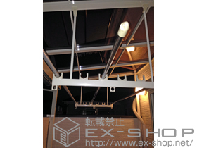 のバルコニー・ベランダ屋根 パワーアルファ F型 屋根タイプ 単体 積雪〜30cm対応＋吊り下げ式物干し ロング ワイド 2本入 施工例