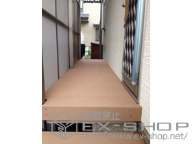 のウッドデッキ リウッドデッキ 200＋独立式リウッドステップ2型 施工例