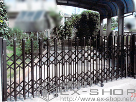 のカーゲート トリップゲート ペットガード型 ノンレール 片開き 37S 施工例