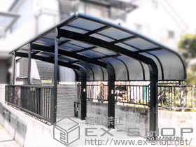 のカーポート テールポートシグマIII 1500 積雪〜50cm対応＋収納式サポート柱　標準　1本入り 施工例