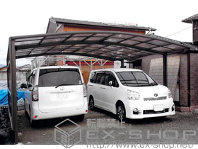 のカーポート カーブポートシグマIII ワイド 積雪〜20cm対応 施工例