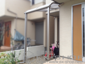 のテラス屋根 プレシオステラス R型 テラスタイプ 単体 積雪〜20cm対応 施工例