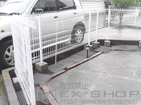 のフェンス・柵 メッシュフェンスG10-R 施工例