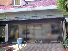 のテラス屋根 ヴェクターテラス F型 テラスタイプ 単体 積雪〜20cm対応 施工例