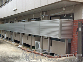 のフェンス・柵 レスティナフェンス7型 2段支柱施工 施工例