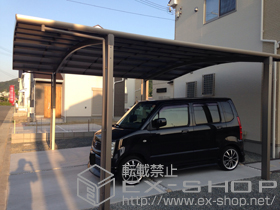 のカーポート カーブポートシグマIII ワイド 積雪〜20cm対応 施工例