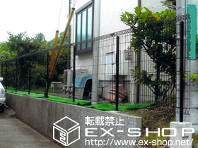 のフェンス・柵 ハイグリッドフェンス11型 フリーポールタイプ 施工例