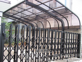 のカーポート テールポートシグマIII 積雪〜20cm対応+着脱式サポート 標準 1本入 施工例