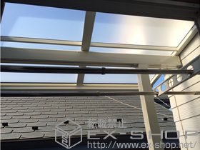 のバルコニー・ベランダ屋根 ライザーテラスII F型 屋根タイプ 単体 積雪〜20cm対応 施工例