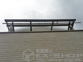 のバルコニー・ベランダ屋根 プレシオステラス R型 屋根タイプ 単体 積雪〜20cm対応 施工例