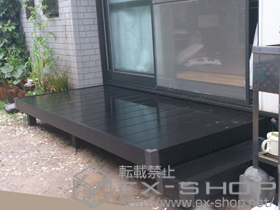 のウッドデッキ リウッドデッキ 200+独立式リウッドステップ2型 施工例