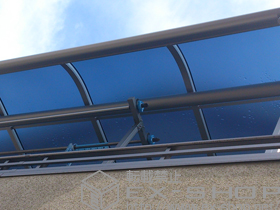 のカーポート プレシオステラス R型 屋根タイプ 単体 積雪〜20cm対応 施工例