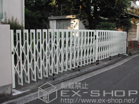 のカーゲート アルシャインII M型Aタイプ ノンレール 両開き760W 施工例