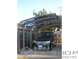 のカーポート テールポートシグマIII 延長 積雪〜20cm対応+サイドパネル 施工例