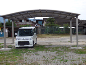 のカーポート カーブポートシグマIII ワイド 積雪〜20cm対応 施工例