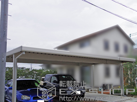 のカーポート レオンポートneo 3台用 標準鼻隠し 積雪〜50cm対応 施工例