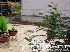 のフェンス・柵 ハイグリッドフェンスN8型 フリーポールタイプ 施工例