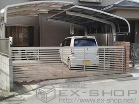 のカーゲート ワイドオーバードアS3型 電動式 施工例