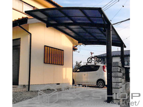 のカーポート レイナポートグラン　積雪〜20cm対応＋着脱式サポート 標準・ハイルーフ兼用 2本入り×1 施工例