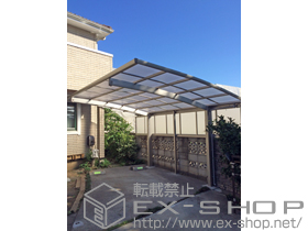 のカーポート レイナポートグラン　積雪〜20cm対応+着脱式サポート柱　標準・ハイルーフ兼用　2本入 施工例