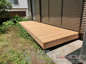 のウッドデッキ レストステージ 幕板納まり 施工例