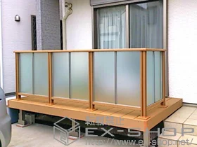 LIXIL ���N�V��(�g�X�e��)�̃E�b�h�f�b�L ���X�g�X�e�[�W ���[�܂�+���X�g�X�e�[�W �f�b�L�t�F���X �{�H��