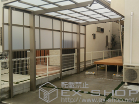 のカーポート アーキフィット 積雪〜20cm対応＋サイドパネルQ 2段 施工例