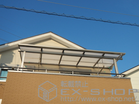 のバルコニー・ベランダ屋根 ライザーテラスII F型 屋根タイプ 単体 積雪〜20cm対応 施工例