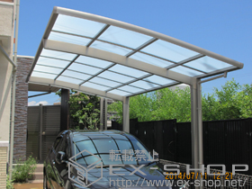 のカーポート カーブポートシグマIII 積雪〜20cm対応 施工例