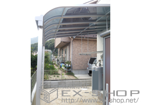 のテラス屋根 ライザーテラスII R型 テラスタイプ 単体 積雪〜20cm対応 施工例